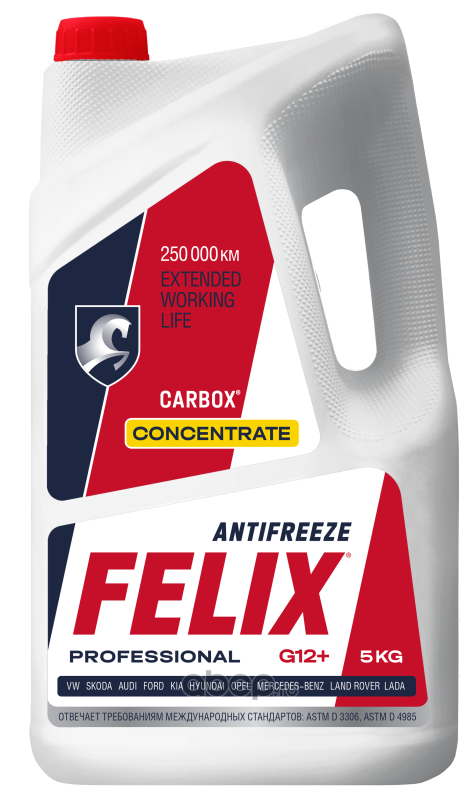 430206041 Антифриз FELIX Carbox красный (5л) концентрат — фото 255x150