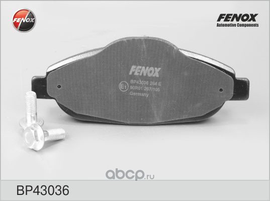 bp43036 Колодки тормозные передние FENOX BP43036 — фото 255x150