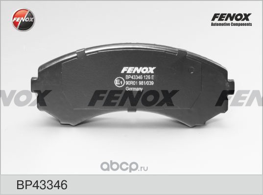 bp43346 Колодки тормозные передние FENOX BP43346 — фото 255x150