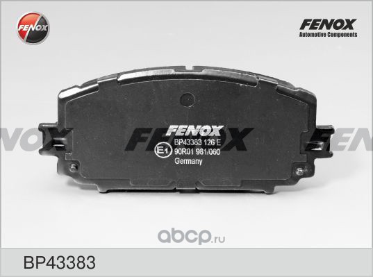 bp43383 Колодки тормозные передние FENOX BP43383 — фото 255x150