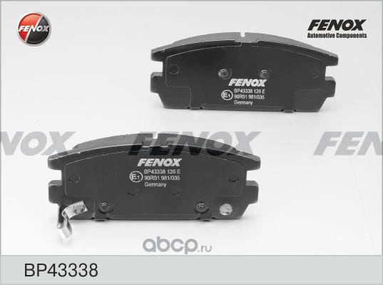 bp43338 Колодки тормозные задние FENOX BP43338 — фото 255x150