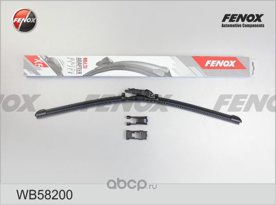 wb58200 Щетка стеклоочистителя 580 мм бескаркасная 1 шт FENOX Multi Adapter X5 WB58200 — фото 255x150