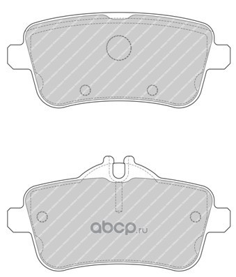 fdb4701 Комплект задних тормозных колодок MERCEDES-BENZ GL — фото 255x150