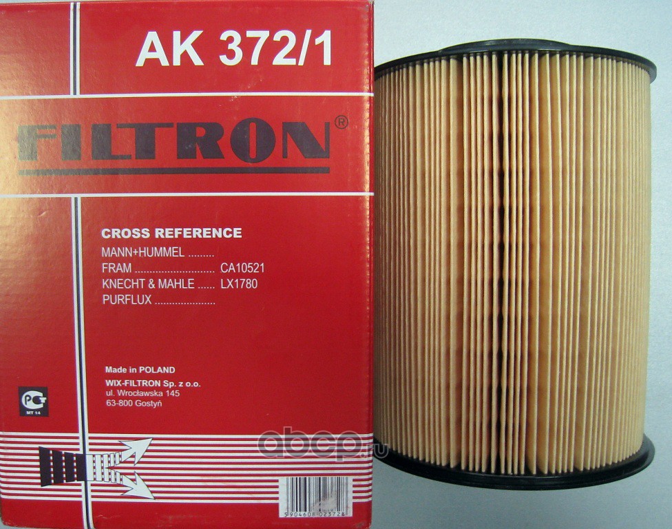ak3721 Фильтр воздушный круглый FILTRON AK372/1 — фото 255x150