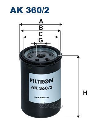 ak3602 Фильтр системы adblue DAF LF45 06- DAF XF105 06- FILTRON AK360/2 — фото 255x150