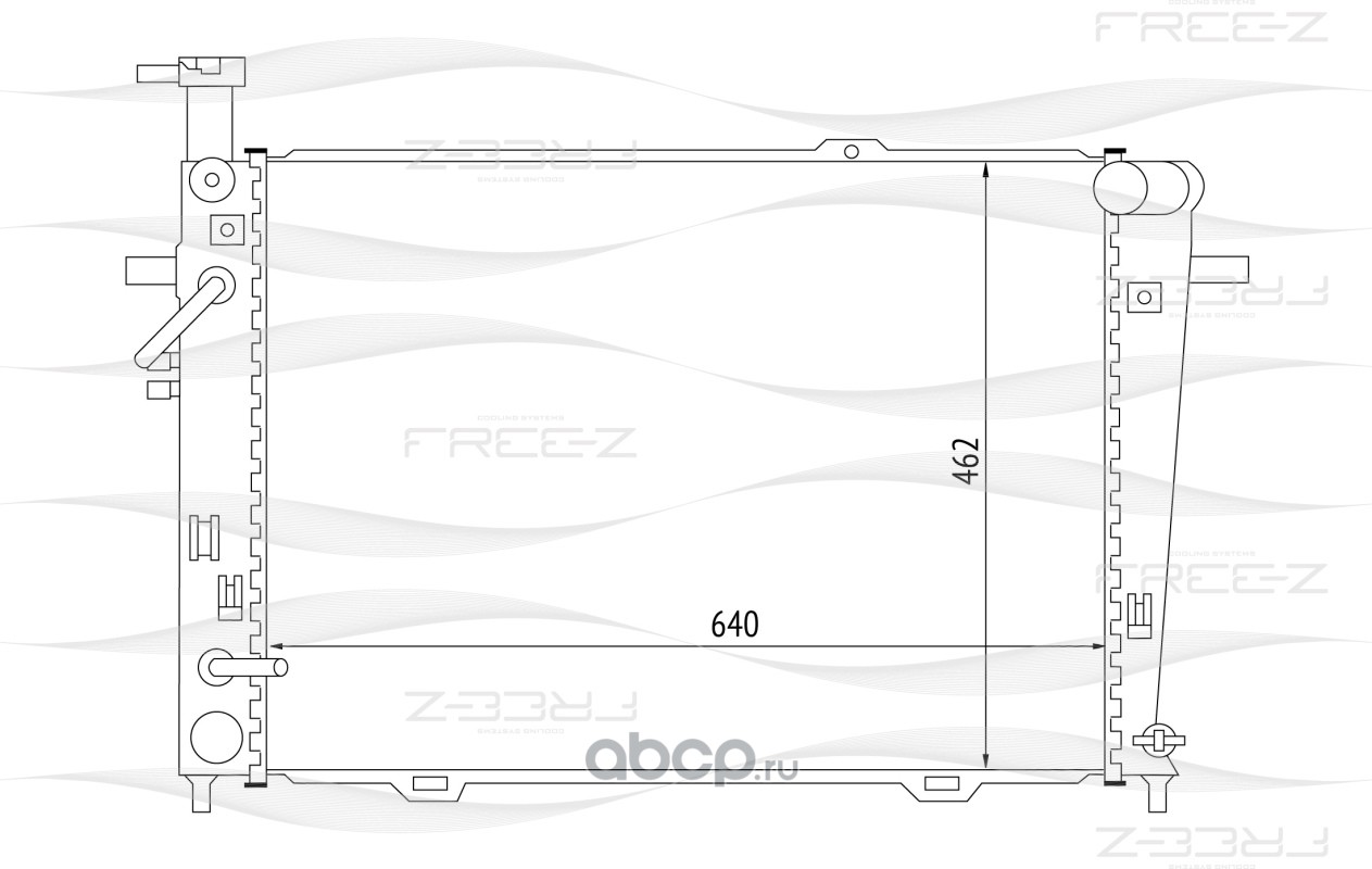 kk0233 Радиатор охлаждения HYUNDAI Tucson 04-> FREE-Z KK0233 — фото 255x150