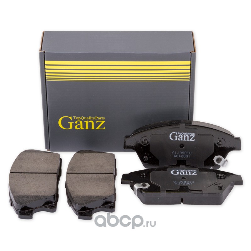 gij09010 Колодки передние CHEVROLET Cruze/OPEL Astra J all 08->/Zafira 12-> GANZ GIJ09010 — фото 255x150
