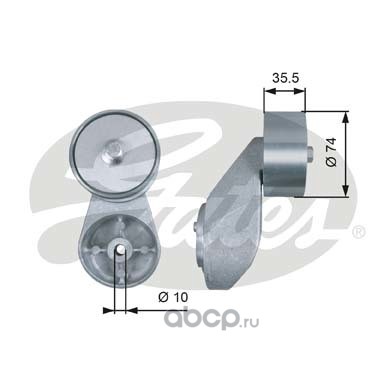 t36501 Натяжитель приводного ремня MERCEDES Atego дв.OM904,924,906 GATES — фото 255x150
