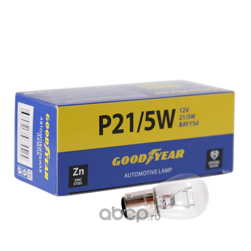gy012215 Лампа накаливания автомобильная Goodyear P215W 12V 215W BAY15d (коробка: 10шт.) — фото 255x150