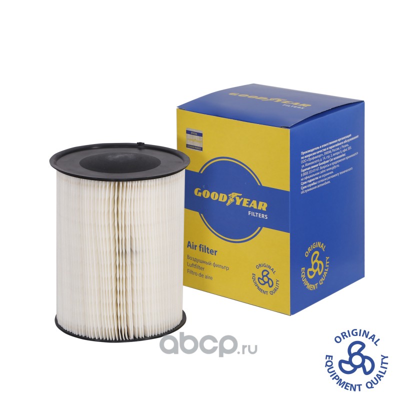 gy2214 Фильтр воздушный автомобильный Goodyear GY2214  FORD: C-MAX I-II, FOCUS II (1.4i, 1.6, 1.6i, 1.8 Dur — фото 255x150