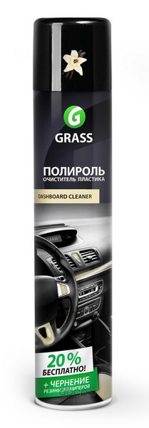 1201074 Полироль пластика «Dashboard Cleaner» "Ваниль" (750 мл); GRASS — фото 255x150