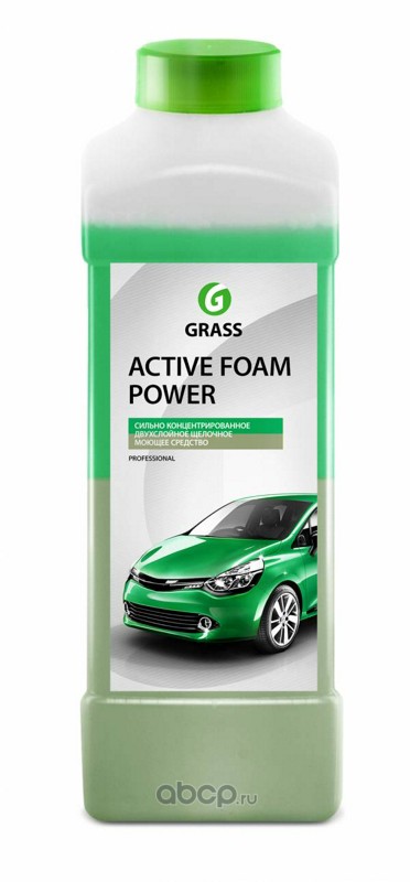 113140 Автошампунь Active Foam Power для бесконтактной мойки 1л GRASS 113140 — фото 255x150