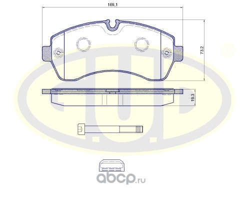 gbp124300 Колодки тормозные MERCEDES-BENZ SPRINTER 06/CRAFTER (5т) 06 передние — фото 255x150