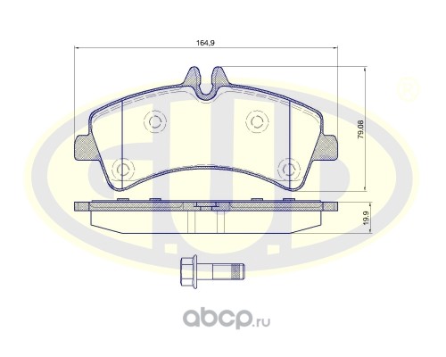 gbp124700 Колодки тормозные MERCEDES SPRINTER (906)/VW CRAFTER 06 задние SemiMetallic — фото 255x150