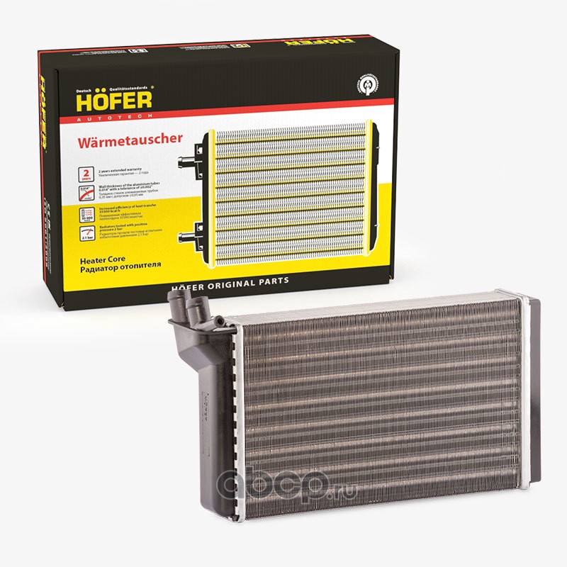 hf730223 Радиатор отопителя ВАЗ 2110 алюминий Hofer — фото 255x150