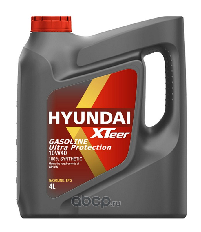 1041019 Масло моторное Hyundai Xteer Gasoline Ultra Protection 10W-40 4 л 1041019 — фото 255x150