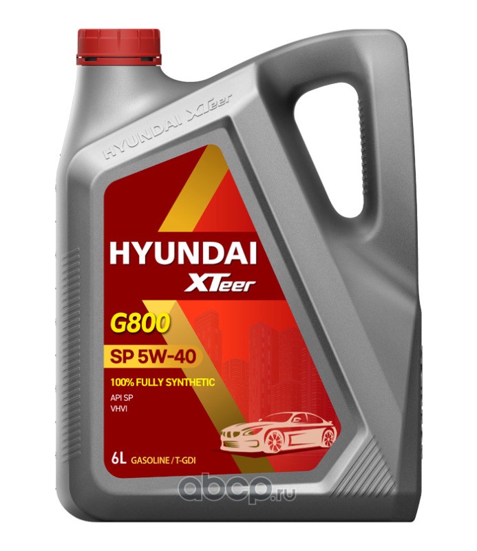 1061126 Масло моторное Hyundai Xteer Gasoline Ultra Protection 5W-40 6 л 1061126 — фото 255x150