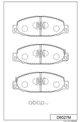 d6027m Колодки дисковые MMC CANTER, KASHIYAMA — фото 255x150