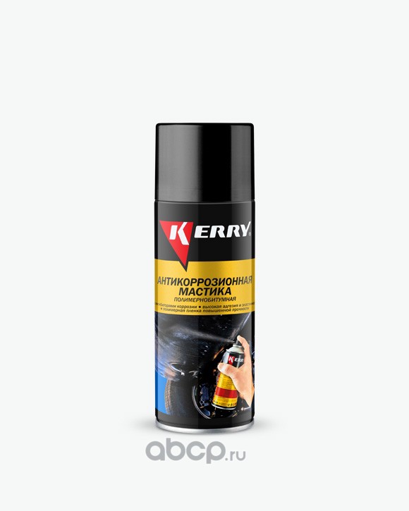 kr955 Антикоррозийная битумная мастика, аэрозоль, 520 мл. KERRY KR-955 — фото 255x150