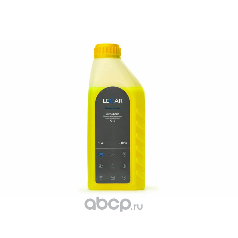 lecar000051210 Жидкость охлаждающая "Антифриз" LECAR G12 (желтый), 1 кг., канистра — фото 255x150