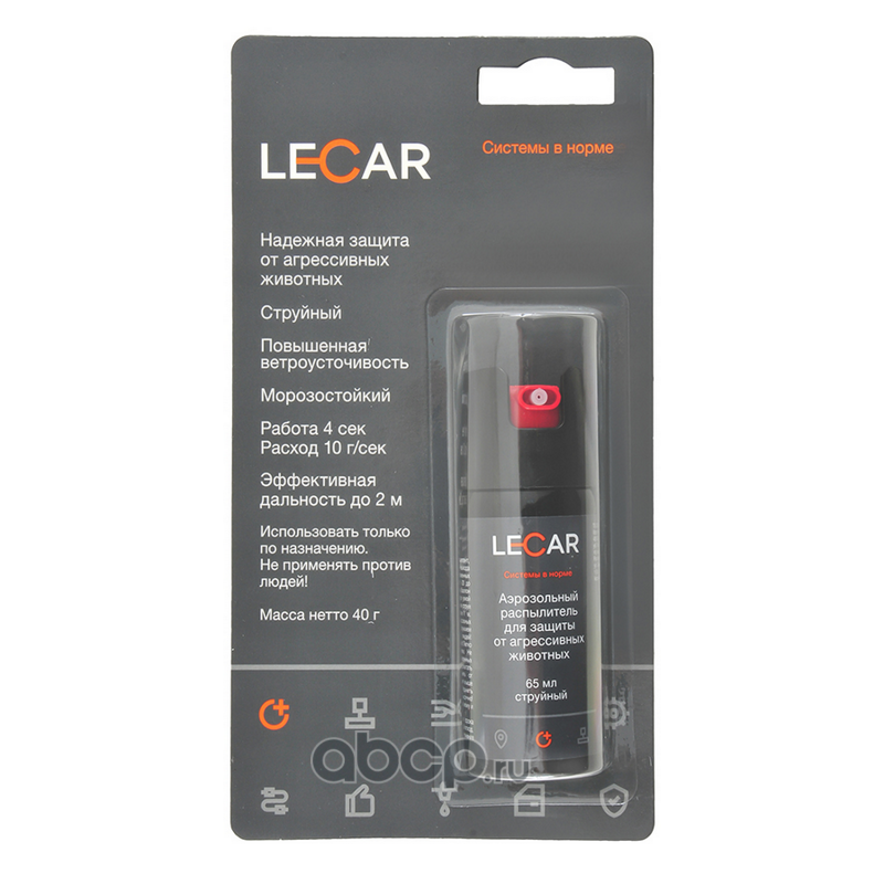 lecar000014006 Аэрозольный распылитель AntiDog ШПАГА, 65 мл. (струйный) LECAR LECAR000014006 — фото 255x150