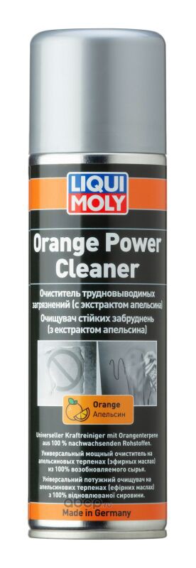 39044 39044 LiquiMoly Очист. трудновывод. загряз. (с экстр. апельсина) Orange Power Cleaner (0,3л) — фото 255x150