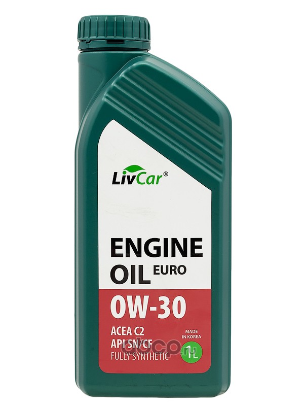lc7110030001 Масло моторное LivCar Engine Oil EURO 0W-30 ACEA C2 API SN/CF (1л) — фото 255x150