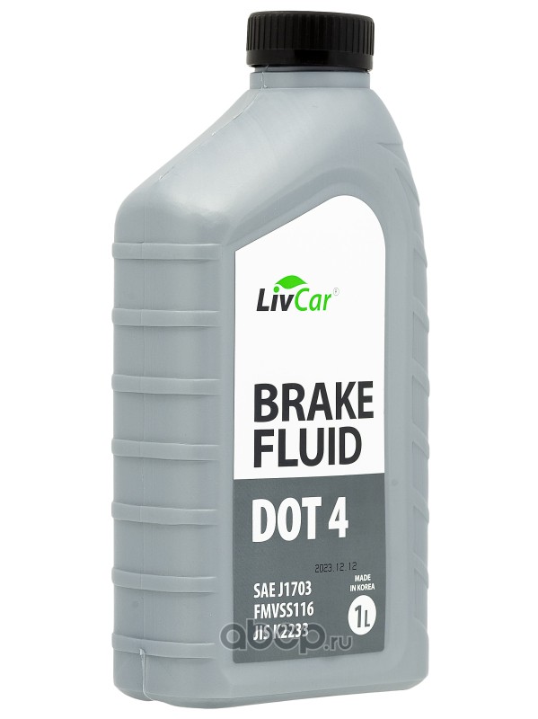 lcdot4001 Жидкость тормозная LivCar BRAKE FLUID DOT4 (1л х 6) — фото 255x150