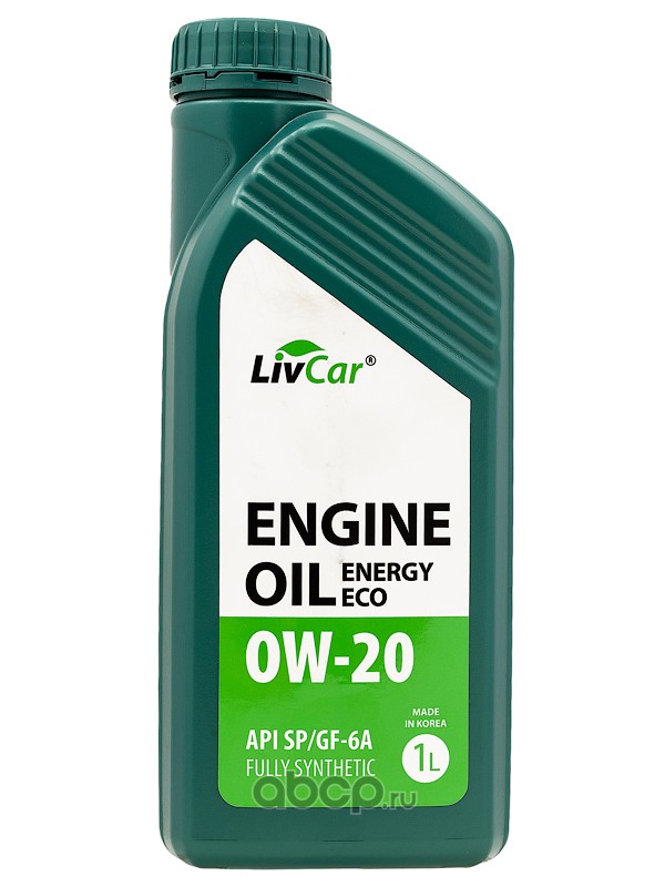 lc1550020001 Масло моторное LivCar Engine Oil ENERGY ECO 0W-20 API SP/GF-6A (1л) — фото 255x150