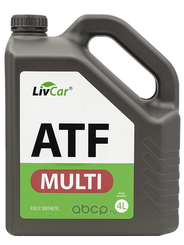 lc0405atf004 Жидкость трансмиссионная LivCar MULTI ATF (4л) — фото 255x150