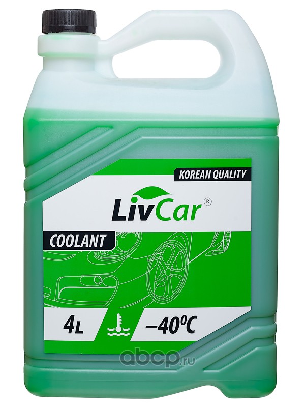 lca40004g Антифриз готовый LIVCAR COOLANT GREEN -40 (4л) — фото 255x150
