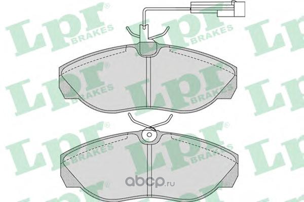 05p965 Колодка тормозная задняя для а/м Peugeot Boxer/ Citroen Jumper LPR — фото 255x150