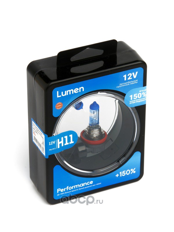 lpx12vh11 Лампа галоген. H11 12V 55W (PGJ19-2) +150 (Lumen) — фото 255x150
