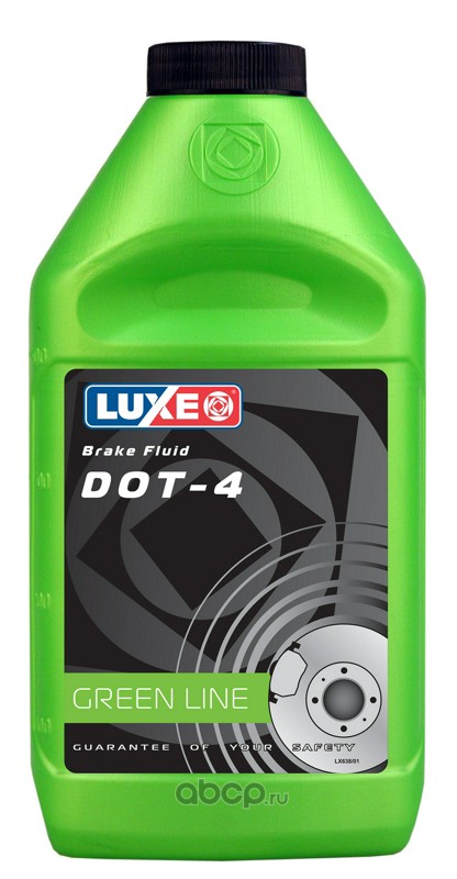 638 Жидкость тормозная Luxe Green Line DOT4 910 г 638 — фото 255x150