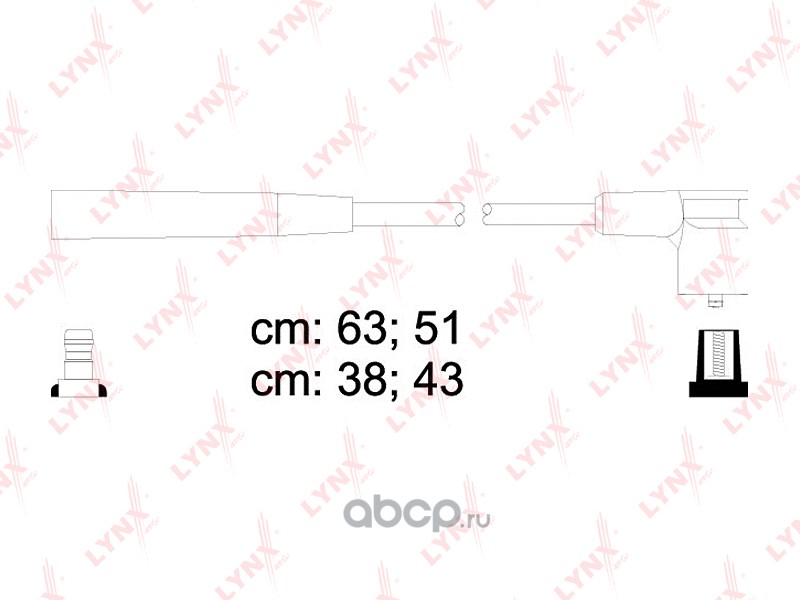 spc4610 Провода высоковольтные LADA 2108-10 8V инж / Kalina LYNXauto SPC4610 — фото 255x150