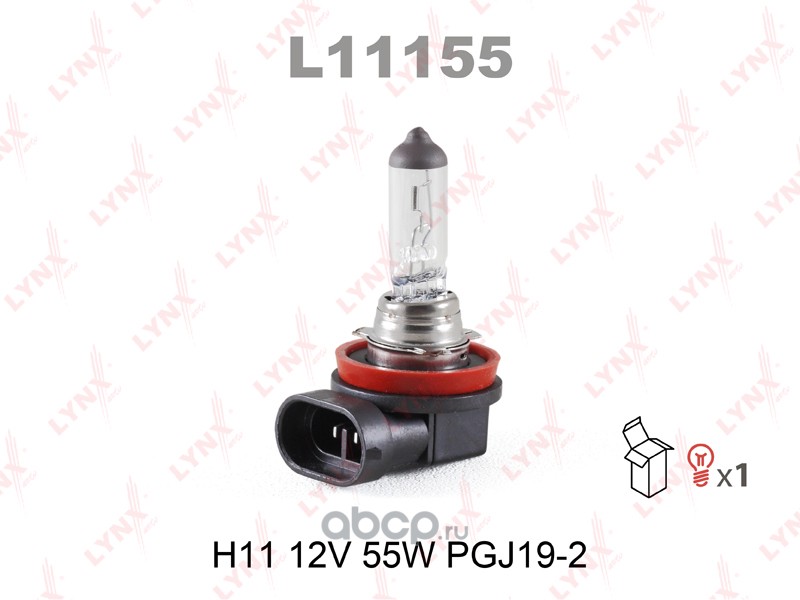 l11155 Лампа 12V H11 55W LYNXauto ORIGINAL LINE 1 шт. картон L11155 — фото 255x150