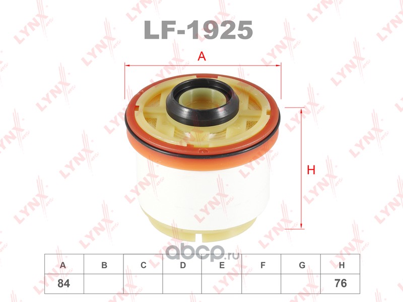 lf1925 Фильтр топливный TOYOTA Hilux III 2.5D-3.0D 05>  LEXUS IS II 2.2D 05> — фото 255x150