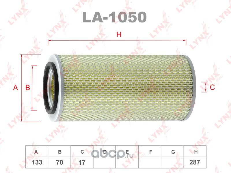 la1050 Фильтр воздушный LYNXauto LA-1050 — фото 255x150
