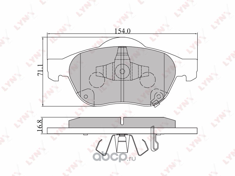 bd7545 Колодки тормозные передние TOYOTA Avensis(T22) 1.6 97-00/1.8-2.0D (15) 00-03 — фото 255x150