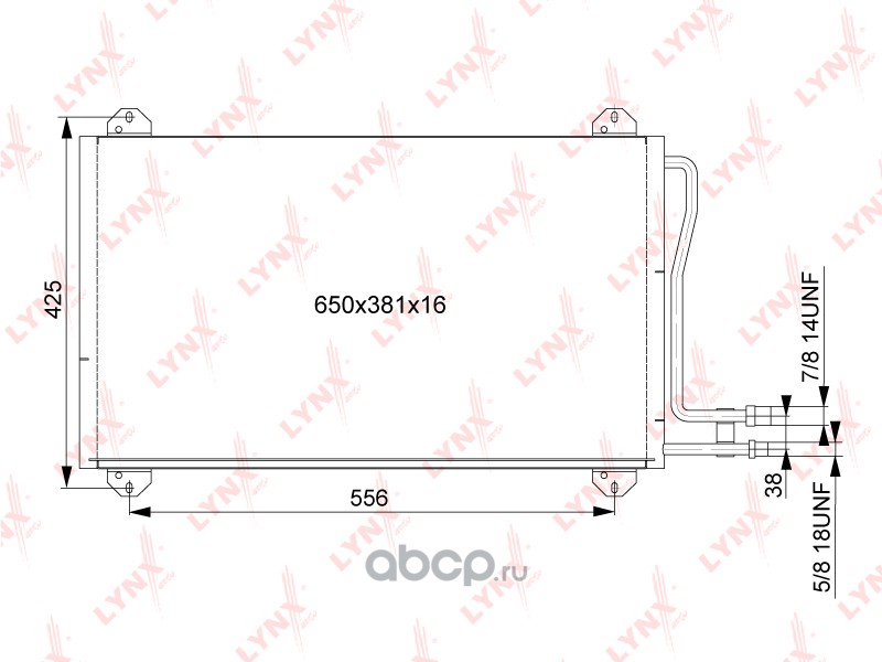 rc0322 Радиатор кондиционера MERCEDES-BENZ Sprinter 2.2D-2.7D 95-06 — фото 255x150