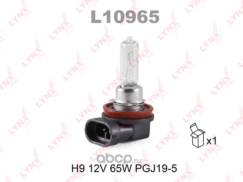 l10965 Лампа 12V H9 65W PGJ19-5 LYNXauto 1 шт. картон L10965 — фото 255x150