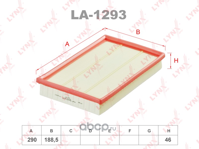 la1293 Фильтр воздушный LYNXauto LA-1293 — фото 255x150