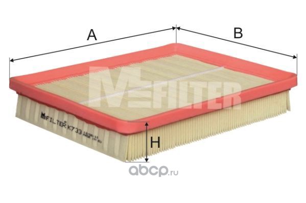 k733 фильтр воздушный Hyundai Trajet 2.02.7 00>  Sonata 2.0-2.7 &16V24V 98> — фото 255x150