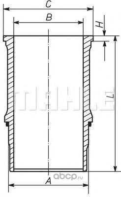 227wn67 Гильза для MAN мотор D2066 d120 мм с упл  кольцами  старый завод MAHLE  made in Poland — фото 255x150