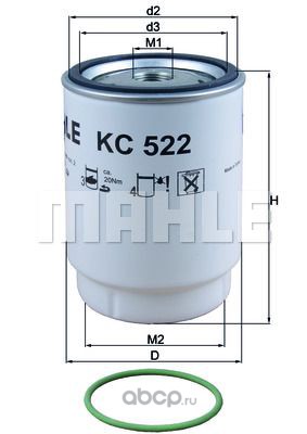 kc522d Фильтр топливный сепаратор MAN 81125016101 — фото 255x150