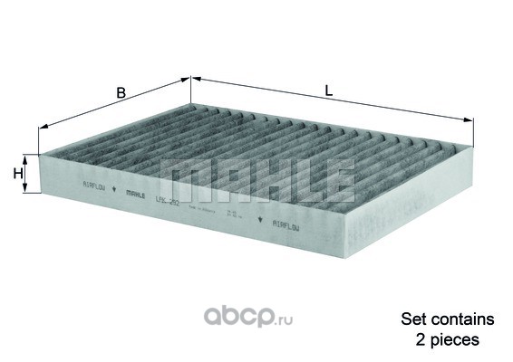 lak292s Фильтр салонный (угольный) (компл.2шт.) KNECHT/MAHLE LAK292/S MB W215/W221 KNECHT/MAHLE LAK292/S — фото 255x150