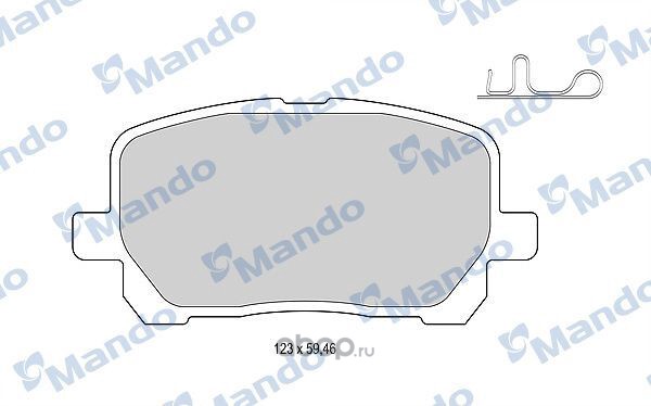 mbf015865 Колодки тормозные TOYOTA Avensis (01-09), Matrix (01-04) передние (4шт.) MANDO — фото 255x150