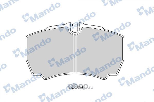 mbf015050 Колодки тормозные FORD Transit (06-) IVECO Daily (99-) задние (4шт.) MANDO — фото 255x150