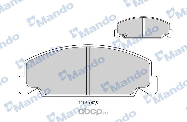 mbf015077 Колодки тормозные HONDA Accord, Civic (83-92) передние (4шт.) MANDO — фото 255x150