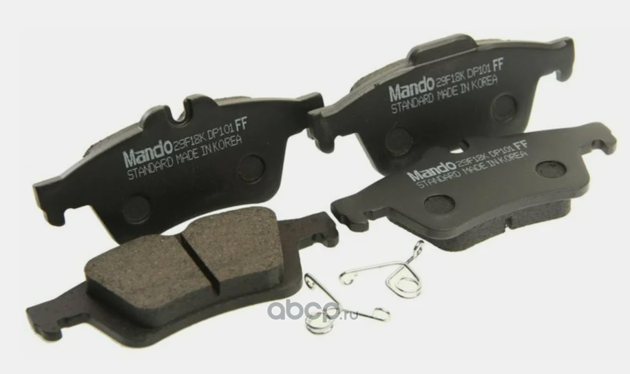 mpa08 Колодки дисковые задние с антискрипередние пл. Ford Focus II/C-Max, Mazda 3 1.4-2.4/2.0D 03 — фото 255x150